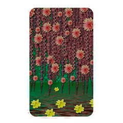 Floral Vines Over Lotus Pond In Meditative Tropical Style Memory Card Reader (rectangular) by pepitasart