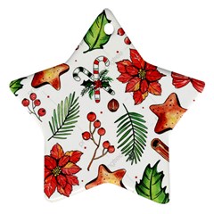 Pngtree-watercolor-christmas-pattern-background Ornament (star) by nate14shop