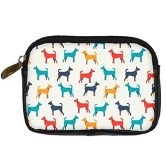 Animal-seamless-vector-pattern-of-dog-kannaa Digital Camera Leather Case by nate14shop