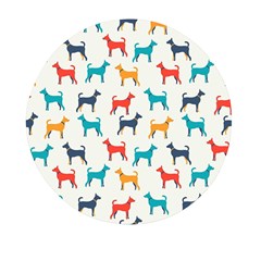 Animal-seamless-vector-pattern-of-dog-kannaa Mini Round Pill Box (pack Of 3)