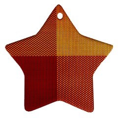 Tablecloth Star Ornament (two Sides) by nate14shop