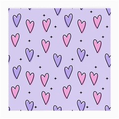 Heart-purple-pink-love Medium Glasses Cloth (2 Sides) by nate14shop