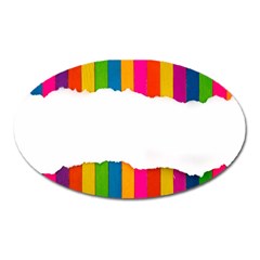 Art-and-craft Oval Magnet by nate14shop