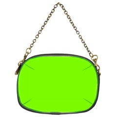 Grass-green-color-solid-background Chain Purse (two Sides) by nate14shop