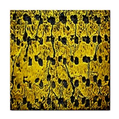 Yellow-abstrac Face Towel by nate14shop