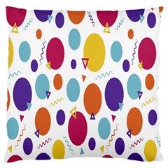 Background-polkadot 01 Large Cushion Case (one Side) by nate14shop