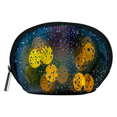  Raindrops Window Glass Accessory Pouch (medium) by artworkshop