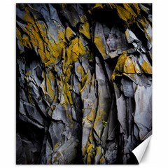 Rock Wall Crevices Geology Pattern Shapes Texture Canvas 8  X 10  by artworkshop