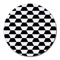 Hexagons Round Mousepads by nate14shop