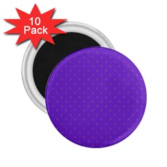 Polka-dots-lilac 2 25  Magnets (10 Pack)  by nate14shop