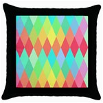 Low-poly Throw Pillow Case (Black)