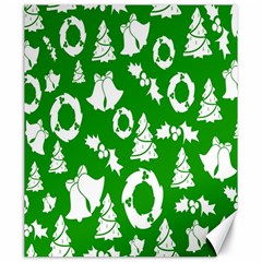 Backdrop-green-white Canvas 20  X 24  by nate14shop