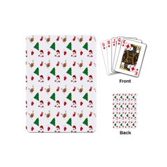 Christmas Tree,santa Playing Cards Single Design (mini) by nate14shop