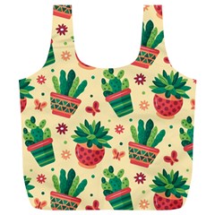 Cactus Love 5 Full Print Recycle Bag (xl) by designsbymallika