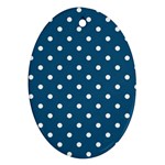 Polka-dots Oval Ornament (Two Sides)