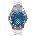 Polka-dots Stainless Steel Analogue Watch