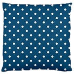 Polka-dots Large Flano Cushion Case (Two Sides)