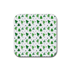 Christmas-trees Rubber Coaster (square) by nateshop