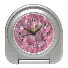 Abstract-pink Travel Alarm Clock by nateshop