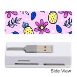 Flowers purple Memory Card Reader (Stick) Front