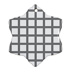 Grid Box Snowflake Ornament (two Sides)