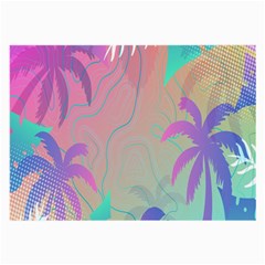 Palm-trees Large Glasses Cloth (2 Sides) by nateshop