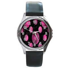 Pattern Circles Round Metal Watch by nateshop