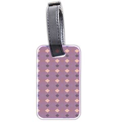 Pattern-puple Box Luggage Tag (two Sides)