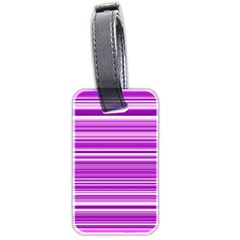 Pattern-purple Lines Luggage Tag (two Sides)