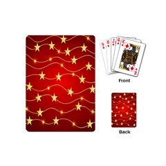 Background Christmas Decoration Holiday Xmas Shiny Playing Cards Single Design (mini) by artworkshop