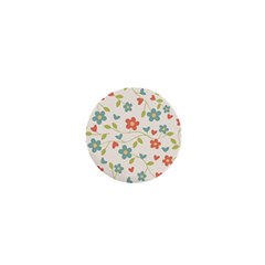  Background Colorful Floral Flowers 1  Mini Buttons by artworkshop