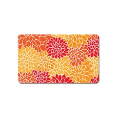 Background Colorful Floral Magnet (name Card) by artworkshop