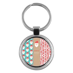  Christmas Claus Continuous Key Chain (round) by artworkshop