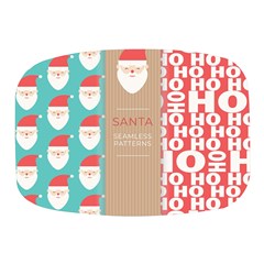  Christmas Claus Continuous Mini Square Pill Box by artworkshop
