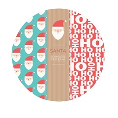  Christmas Claus Continuous Mini Round Pill Box (pack Of 5) by artworkshop