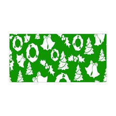 Green  Background Card Christmas  Yoga Headband by artworkshop