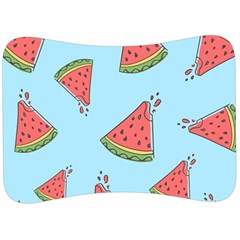 Watermelon-blue Velour Seat Head Rest Cushion by nateshop