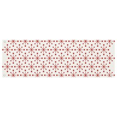 Pattern Christmas Pattern Red Stars Banner And Sign 9  X 3 