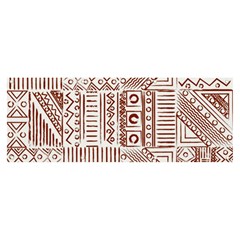 Tribal Pattern Vintage Texture Banner And Sign 8  X 3 