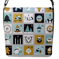 Advent Calendar Flap Closure Messenger Bag (s) by Sapixe