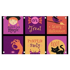 Halloween Cute Cartoon Banner And Sign 7  X 4 