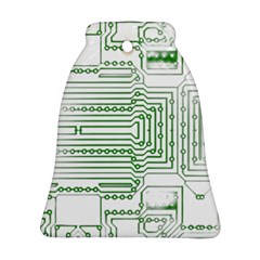 Circuit Board Bell Ornament (two Sides) by Sapixe