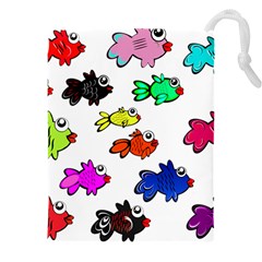 Fish Fishes Marine Life Swimming Water Drawstring Pouch (4xl) by Sapixe