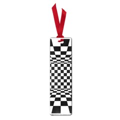 Black And White Chess Checkered Spatial 3d Small Book Marks by Sapixe