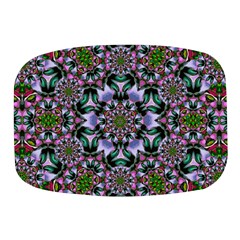 Tropical Blooming Forest With Decorative Flowers Mandala Mini Square Pill Box by pepitasart