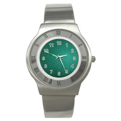 Background-green Stainless Steel Watch by nateshop
