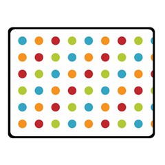 Polka-dots Double Sided Fleece Blanket (small)  by nateshop