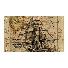 Ship Map Navigation Vintage Banner And Sign 5  X 3 