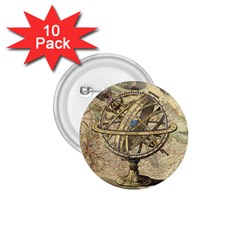 Map Compass Nautical Vintage 1 75  Buttons (10 Pack) by Sapixe