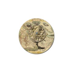 Map Compass Nautical Vintage Golf Ball Marker by Sapixe